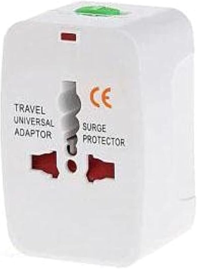 Other All in 1 EU UK US Plug Adapter, White, Type E, G, A